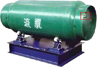 El gas embotella resistencia a la corrosión líquida del código de barras del cilindro del cloro