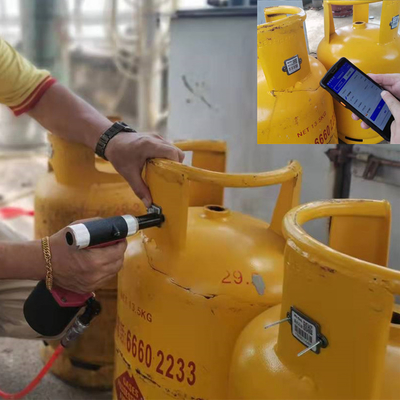 El granallar de seguimiento de la prueba de aceite de la etiqueta del cilindro del LPG del análisis rápido