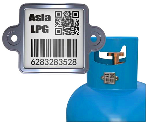 Resistencia de aceite ULTRAVIOLETA anti de seguimiento del código de barras del esmalte 304 del gas de acero del LPG