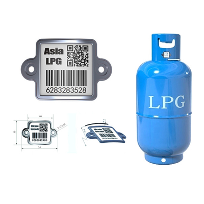 Etiquetas rastreables del activo de la resistencia a la corrosión del código de barras del cilindro del LPG QR