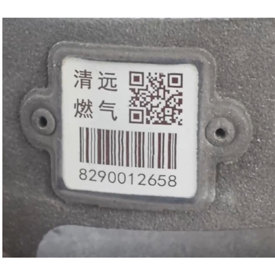 1D cifra la etiqueta del código de barras del cilindro del LPG que sigue Asset Management 53x47m m