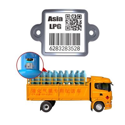 Alto - temperatura - código de barras del UID QR de la resistencia para el seguimiento del cilindro del LPG