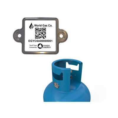 Años al aire libre del artículo del código de barras del cilindro de  LPG 20 que exploran simplemente por el PDA o el móvil