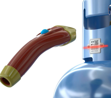 Resistencia da alta temperatura 1900F de la etiqueta del código de barras del cilindro de  para manejar los cilindros del LPG