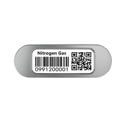 QR Code que suelda con autógena el código de barras común SS304 del cilindro del nitrógeno líquido