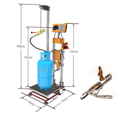 ATEX LPG a prueba de explosiones que cocina transferencia de datos inalámbrica de la máquina de rellenar del cilindro de gas