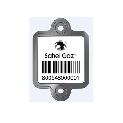 Cilindro superficial liso del LPG que sigue la etiqueta de cerámica de acero inoxidable del código de barras